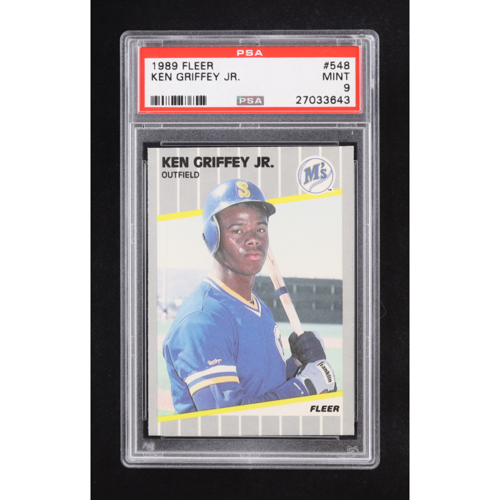 Ken Griffey Jr. 1989 Fleer #548 RC (PSA 9) at PristineAuction.com