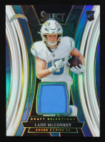 Ladd McConkey 2024 Select Draft Selections Memorabilia Prizm White #15 RC #04/75 at PristineAuction.com