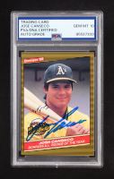 Jose Canseco Signed 1986 Donruss Highlights #55 (PSA | Auto Grade PSA 10) at PristineAuction.com
