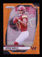 Jayden Daniels 2024 Panini Prizm Prizms Lazer #347 RC at PristineAuction.com