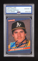 Jose Canseco Signed 1986 Donruss #39 RC (PSA | Auto Grade PSA 10) at PristineAuction.com