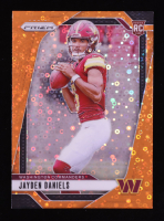 Jayden Daniels 2024 Panini Prizm Prizms Orange Disco #347 RC at PristineAuction.com