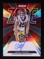 Drake London 2022 Panini Chronicles Draft Picks Spectra In The Zone Signatures #12 #16/29 EXCH RC at PristineAuction.com