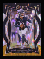 Caleb Williams 2024 Select Prizm Black and Gold Shock #25 RC at PristineAuction.com