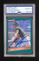 Jose Canseco Signed 1986 Donruss Rookies #22 (PSA | Auto Grade PSA 10) at PristineAuction.com