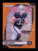 Brock Bowers 2024 Panini Prizm Prizms Orange Disco #315 RC at PristineAuction.com
