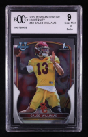 Caleb Williams 2022 Bowman Chrome University #50 RC (BCCG 9) at PristineAuction.com