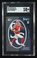 Rashee Rice 2023 Select Select Certified Rookies #25 RC (SGC 10) at PristineAuction.com