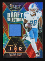 Jahmyr Gibbs 2023 Select Draft Selections Memorabilia Prizm Red #25 RC at PristineAuction.com