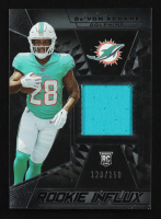 De'Von Achane 2023 Panini Black Rookie Influx Memorabilia #12 RC #120/150 at PristineAuction.com