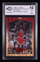 Michael Jordan 1999 Upper Deck Michael Jordan Athlete of the Century Elevation #EL14 (BCCG 10) at PristineAuction.com