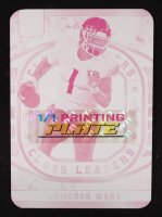 Cameron Ward 2024 Leaf Football Blaster Magenta Printing Plate #NNO RC #1/1 at PristineAuction.com
