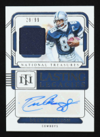 Drew Pearson 2024 Panini National Treasures Lasting Legacies Material Autographs #26 #28/99 at PristineAuction.com
