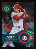 Bryson Stott 2025 Topps Tribute Stamp of Approval Relics Green #SOABS #12/99 at PristineAuction.com
