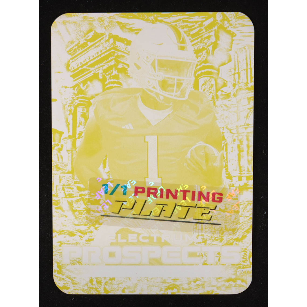 Cameron Ward 2024 Leaf Electrum Football Yellow Printing Plate #NNO RC #1/1 at PristineAuction.com Cameron Ward 2024 Leaf Electrum Football Yellow Printing Plate #NNO RC #1/1 at PristineAuction.com