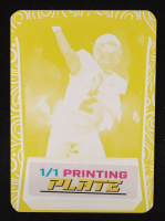 Shedeur Sanders 2024 Leaf Halloween Exclusive Yellow Printing Plate #NNO RC #1/1 at PristineAuction.com