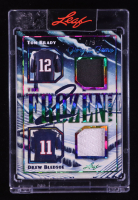 Tom Brady / Drew Bledsoe 2024 Leaf Glory of the Game The Frozen Tundra Crystal Rainbow #FT14 #4/9 at PristineAuction.com