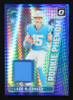 Ladd McConkey 2024 Donruss Optic Rookie Phenoms Blue Hyper #24 RC at PristineAuction.com