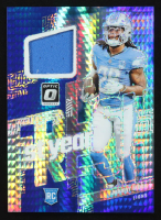 Jahmyr Gibbs 2023 Donruss Optic First Year Fresh Jerseys Blue Hyper #14 RC at PristineAuction.com