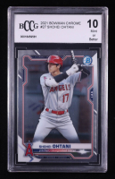 Shohei Ohtani 2021 Bowman Chrome #27 (BCCG 10) at PristineAuction.com