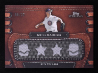 Greg Maddux 2010 Topps Sterling Legendary Leather Relics Quad #4LLR26 #08/25 at PristineAuction.com