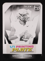 Shedeur Sanders 2024 Pro Set Pure Whatnot Exclusive Pure Talent Black Printing Plate #NNO RC #1/1 at PristineAuction.com