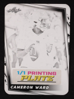 Cameron Ward 2024 Leaf Football Blaster Black Printing Plate #NNO RC #1/1 at PristineAuction.com