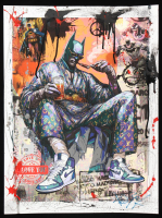 "Bruce Wayne_After Hours #1A" 18x24 2025 Original Mixed Media by Tadas Zaicikas | TedyZet (Zaicikas) at PristineAuction.com