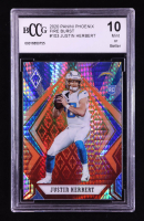 Justin Herbert 2020 Panini Phoenix Fire Burst #103 RC (BCCG 10) at PristineAuction.com