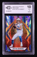 Justin Herbert 2020 Panini Phoenix Fire Burst #103 RC (BCCG 10) at PristineAuction.com