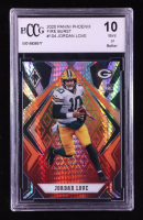Jordan Love 2020 Panini Phoenix Fire Burst #104 RC (BCCG 10) at PristineAuction.com