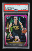 Caitlin Clark 2022 Bowman University Pink Refractor #50 RC (PSA 9) at PristineAuction.com