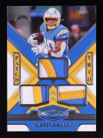 Austin Ekeler 2023 Panini Plates and Patches Patches Trio #14 #18/99 at PristineAuction.com