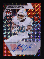 Austin Ekeler 2023 Panini Mosaic Autographs Mosaic Red #18 #086/199 at PristineAuction.com