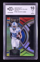 Jahmyr Gibbs 2023 Select Prizm Red and Yellow Die Cut #198 RC (BCCG 10) at PristineAuction.com