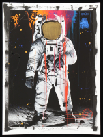 "Lunar Legend" 18x24 2025 Original Mixed Media by Tadas Zaicikas | TedyZet (Zaicikas) at PristineAuction.com