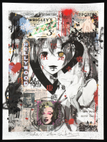 "Hollywood Remix #2" 18x24 2025 Original Mixed Media by Tadas Zaicikas | TedyZet (Zaicikas) at PristineAuction.com