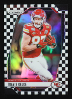 Travis Kelce 2024 Panini Prizm Prizms Black and White Checker #140 at PristineAuction.com