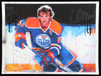 "Wayne Gretzky_99 Forever #2" 18x24 2025 Original Mixed Media by Tadas Zaicikas | TedyZet (Zaicikas) at PristineAuction.com