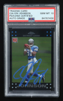 Calvin Johnson Signed 2007 Topps Chrome Refractors #TC200 RC (PSA | Auto Grade PSA 10) at PristineAuction.com