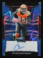Chad Johnson 2025 Leaf Metal Autographs Lava Blue #BACJ1 #10/12 at PristineAuction.com