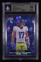Puka Nacua 2023 Leaf Pro Set Metal Retro Crystal Blue #RB-72 RC #4/7 (BGS 10) at PristineAuction.com