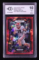 Brock Bowers 2024 Panini Prizm Draft Picks Prizms Red Ice #107 RC (BCCG 10) at PristineAuction.com