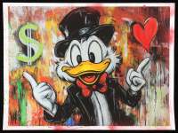 "Rich Duck #2" 18x24 2025 Original Mixed Media by Tadas Zaicikas | TedyZet (Zaicikas) at PristineAuction.com