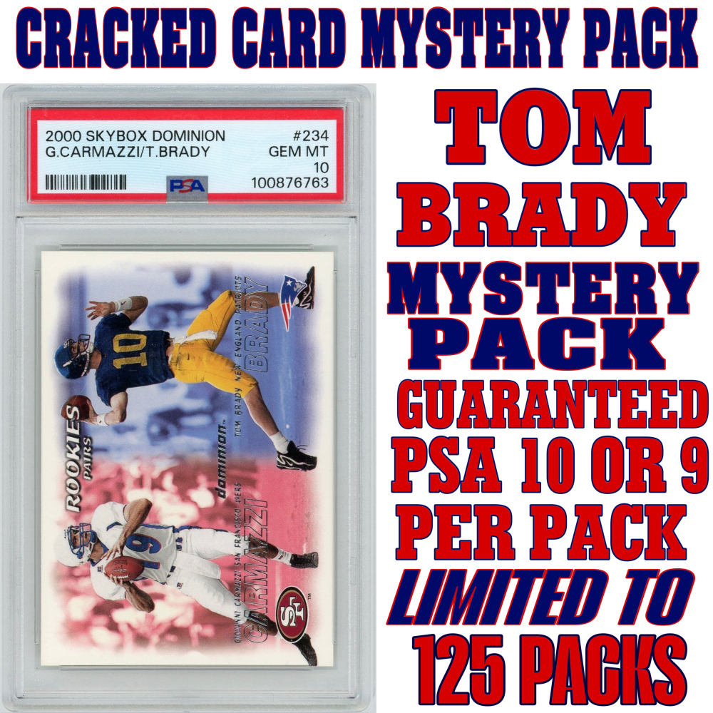 Cracked Cards Tom Brady PSA Mystery Box Edition #2 (Limited to 125 Packs) at PristineAuction.com