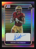 Keon Coleman 2023 Pro Set Autographs Prismatic Silver #PAKC1 RC #21/25 at PristineAuction.com