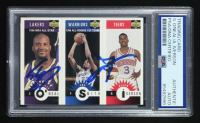 Allen Iverson & Shaquille O'Neal Signed 1996-97 Collector's Choice Mini-Cards #M152 (PSA | Auto Grade PSA Authentic) at PristineAuction.com