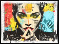 "Urban Madona" 18x24 2025 Original Mixed Media by Tadas Zaicikas | TedyZet (Zaicikas) at PristineAuction.com