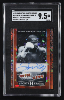 Floyd Mayweather Jr. 2025 Leaf Metal Sports Heroes Win City Autographs Orange Crystal #WCFM1 #2/6 (SGC 9.5) at PristineAuction.com