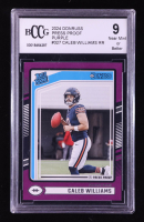Caleb Williams 2024 Donruss Press Proof Purple #327 RR RC (BCCG 9) at PristineAuction.com